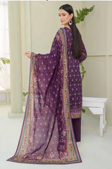 3 Piece Stitched Lawn Suit with Dupatta – Ethnic Elegance