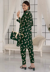 2 Piece Stitched Lawn Suit with Matching Fabric Bag – Floral Elegance