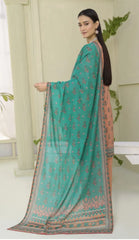 3 Piece Stitched Lawn Suit with Dupatta – Ethnic Elegance