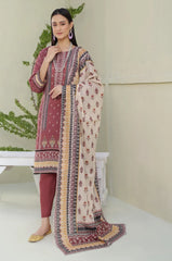 3 Piece Stitched Lawn Suit with Dupatta – Ethnic Elegance
