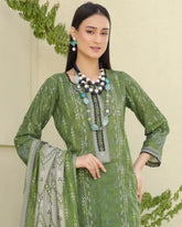 3 Piece Stitched Lawn Suit with Dupatta – Ethnic Elegance