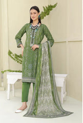 3 Piece Stitched Lawn Suit with Dupatta – Ethnic Elegance