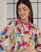 2 Piece Stitched Lawn Suit with Matching Fabric Bag – Floral Elegance