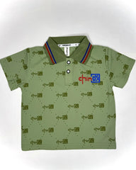 Baby Boy China Print Co-Ord Set – Soft Stretch Pique Comfort