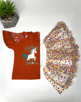 Baby Girl Unicorn Skirt Set