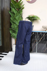 Girls Slim Fit Cargo Jeans – 6-Pocket Style