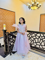 Peachy Pink Barbie Glitter Frock