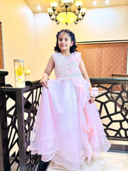 Peachy Pink Barbie Glitter Frock