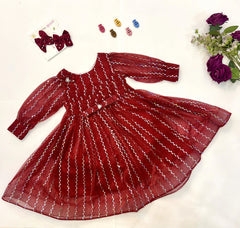 Red Shadow OFF Moonlight Frock