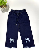 Ribbon Navy Blue Bell Pant