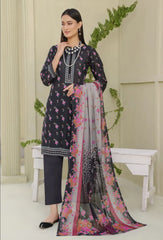3 Piece Stitched Lawn Suit with Dupatta – Ethnic Elegance