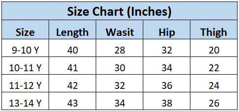 Girls Slim Fit Cargo Jeans – 4-Pocket Style